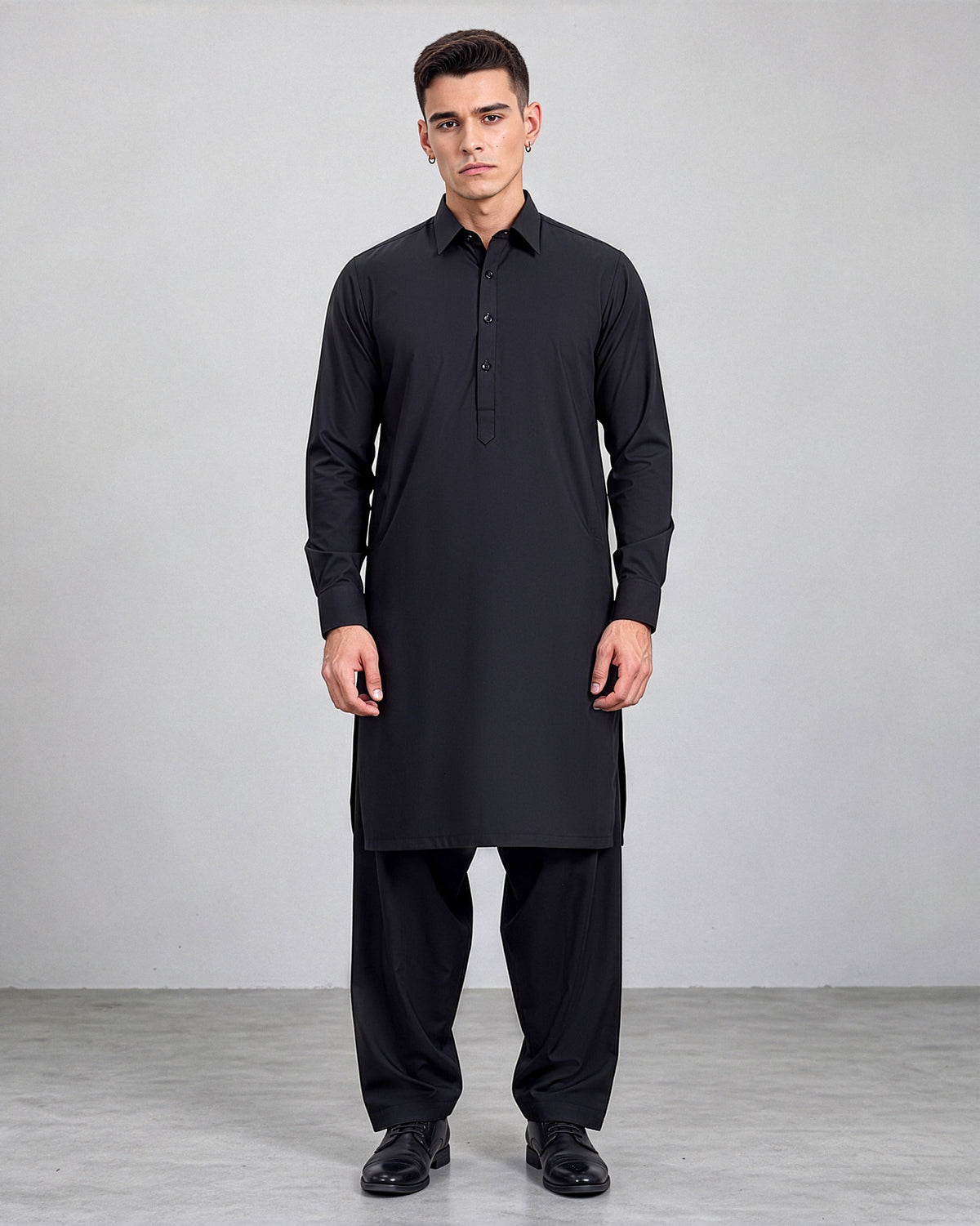 Festive Edition Stitched Suit – Black