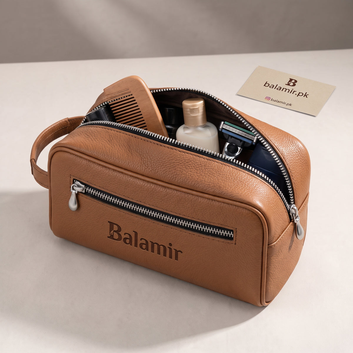 Balamir Toiletry Bag (Brown)