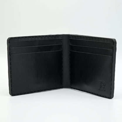 Crocodile Pattent Leather Bifold Wallet