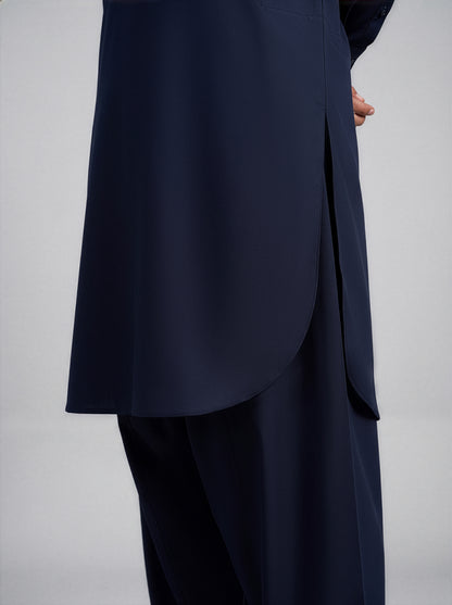 Festive Edition Stitched Suit – Midnight Navy