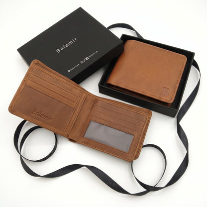 Bridle Hide Billfold Wallet with 6 C/C